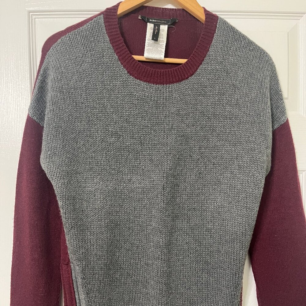 BCBG Colorblock Wool Sweater